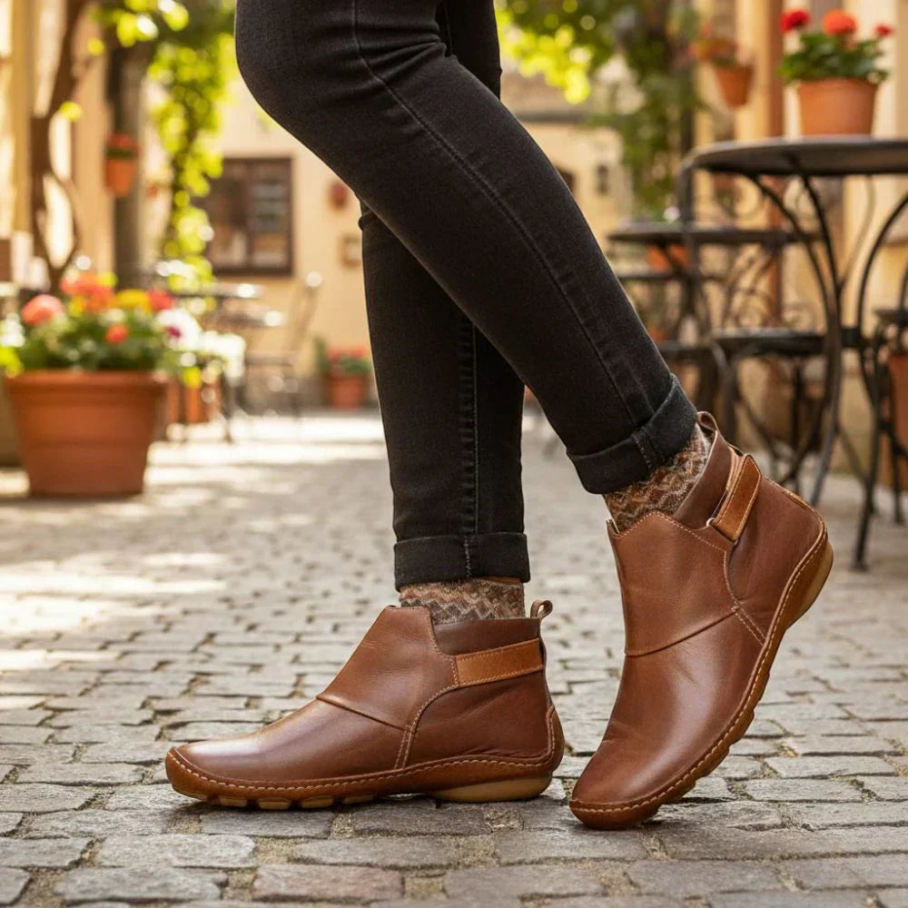 Botines de Cuero para Mujer – Comodidad y Calidez para Todo el Día