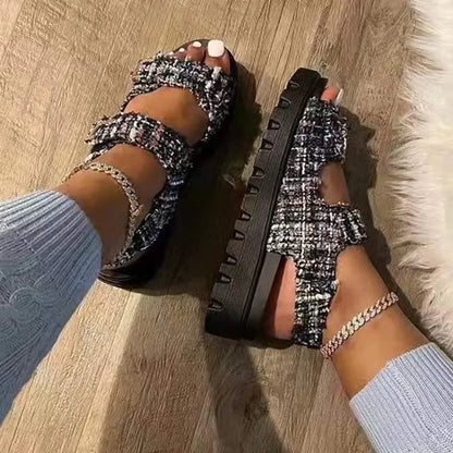 Sandalias con Velcro para Mujer – Comodidad Óptima y Estilo Irresistible