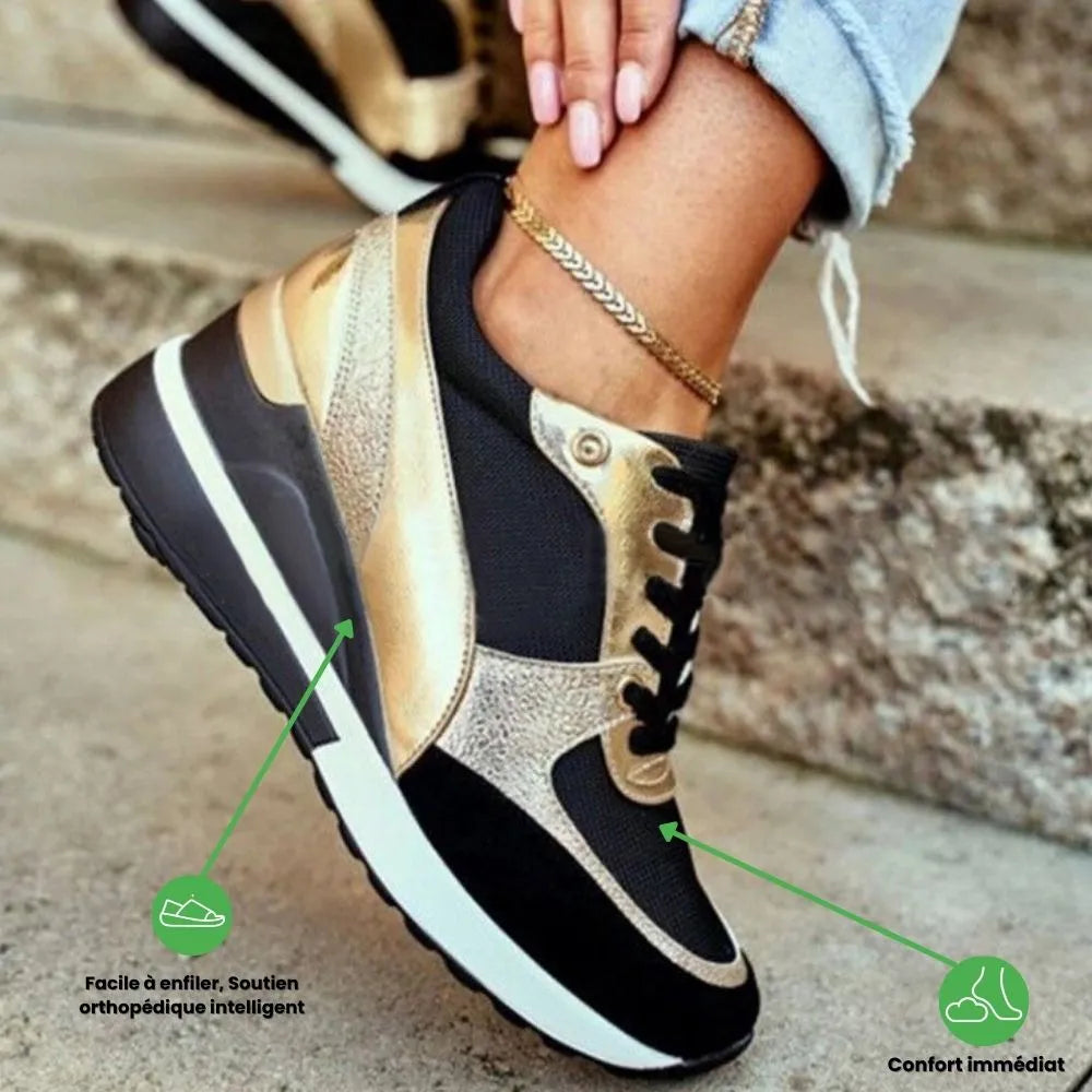 Tenis Ortopédicos con Plataforma para Mujer – Elegancia Moderna y Comodidad Superior