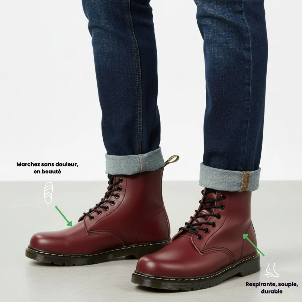 Botas Ortopédicas Estilo Martin – Comodidad Óptima y Soporte Diario