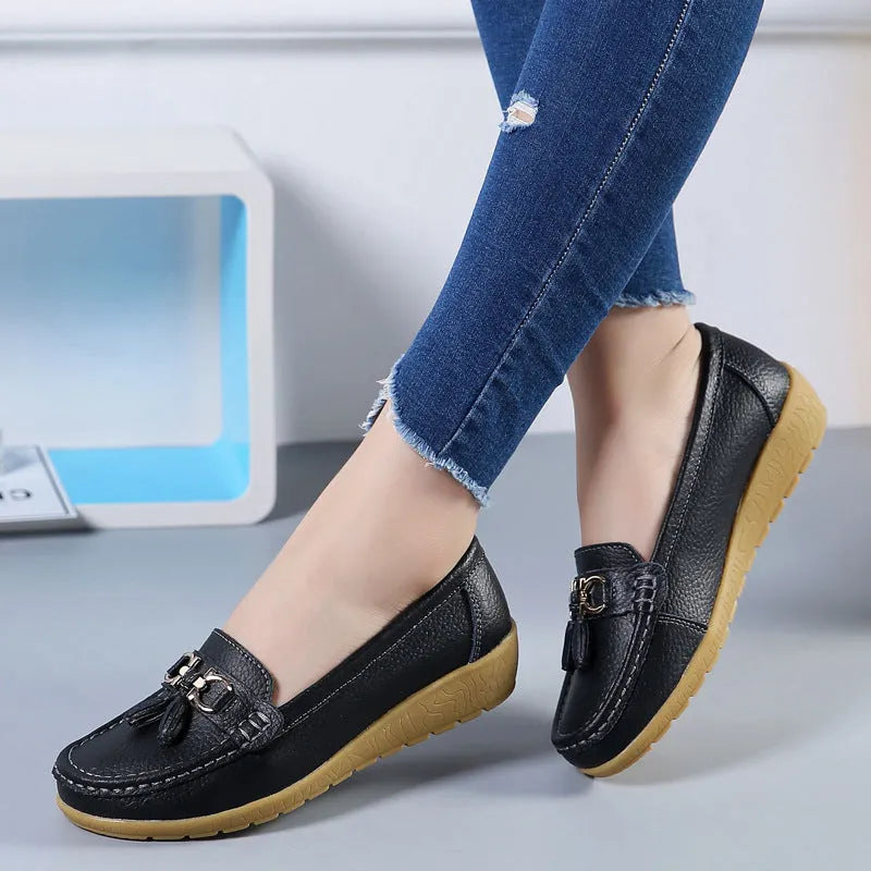 Mocasines de Cuero para Mujer – Comodidad Absoluta y Elegancia Garantizada